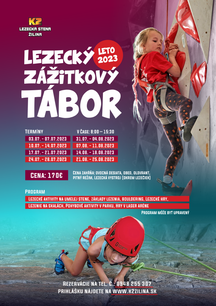 Letný Lezecký tábor 2023 | K2 Žilina