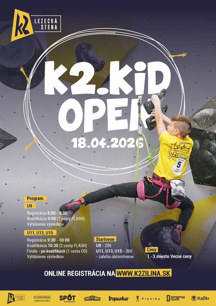 Plagát - K2 Kid OPEN 18.4.2026 - K2 Žilina